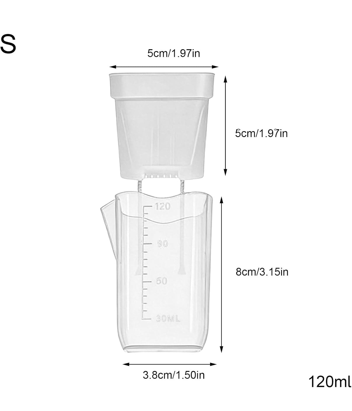 Mini Clear Self-Watering Propagation Planter (120ml)